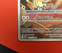 Team Rockets Meowth 203/182 SV10 Destined Rivals Illustrated Card Mint Condition - Image 2