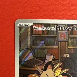 Team Rockets Meowth 203/182 SV10 Destined Rivals Illustrated Card Mint Condition - Image 5