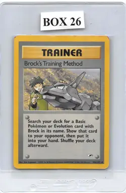 BROCK’S TRAINING METHOD 106/132 - Gym Heroes - VINTAGE WOTC Pokemon Card - mp - Image 1