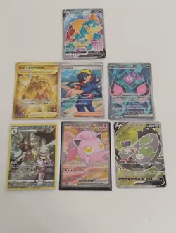 Pokemon Carmine Full Art/Full Art/Gold Secret Rare/Kleavor Trainer Gallery Cards - Image 1