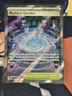 Pokemon TCG Mystery Garden Trainer Card Holo Rare NM 172/132 Mega Evolution - Image 1