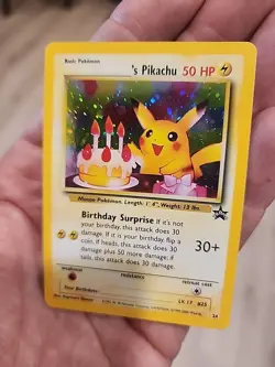 Pokemon Trading Card Game Birthday Pikachu Promo Card 24/25 - Image 2