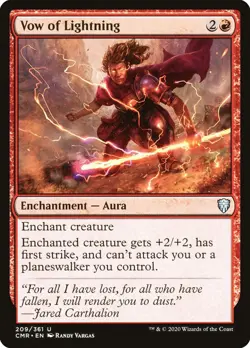 Magic the Gathering (mtg): CMR: Vow of Lightning (x 4) - Image 1
