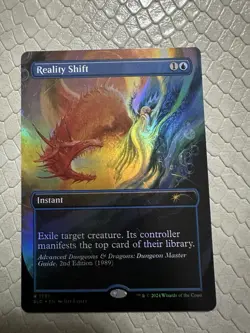 MTG Reality Shift (Rainbow Foi) Secret Lair Dungeons & Dragons MTG NM Magic - Image 1