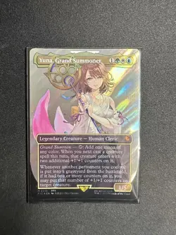 Yuna, Grand Summoner (Borderless) (Surge Foil) Commander: Final Fantasy Foil - Image 2