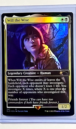 2021 MTG Magic the Gathering Secret Lair Stranger Things Foil #347 Will The Wise - Image 1