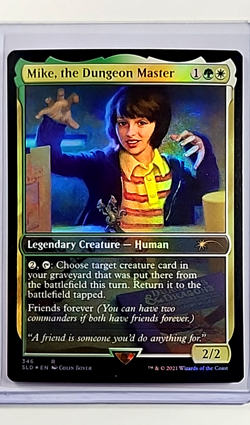 MTG Magic the Gathering Secret Lair Stranger Things Foil Mike The Dungeon Master - Image 1