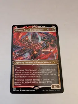 MTG - Risona, Asari Commander - Showcase - NEO 330 - Kamigawa: Neon Dynasty Rare - Image 1