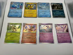 Eeveelutions Complete Prismatic Evolutions Holo Pokemon Cards Bundle (8) - NM+ - Image 1