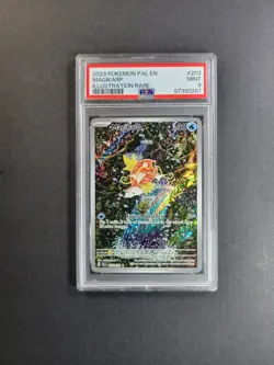 Magikarp 203/193 Pokemon TCG S&V Paldea Evolved Illustration Rare Holo PSA 9 - Image 2