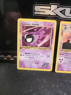Pokemon TCG Sabrina's Gastly, Haunter, Gengar Evolutionary Set NM - Image 2
