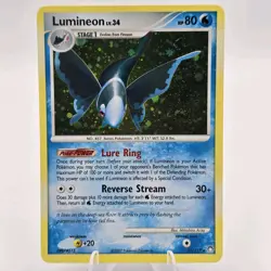 Lumineon 11/123 Holo Rare Mysterious Treasures 2007 LP Diamond & Pearl Pokemon T - Image 1