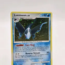 Lumineon 11/123 Holo Rare Mysterious Treasures 2007 LP Diamond & Pearl Pokemon T - Image 3
