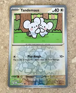 Pokemon Near Mint Surging Sparks Reverse Holo Tandemaus 157/191 - Image 1