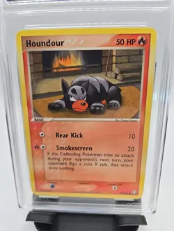 2004 POKEMON EX TEAM ROCKET RETURNS #59/109 HOUNDOUR AGS 9 MINT FREE SHIPPING - Image 3