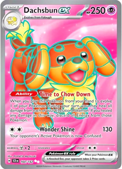 Pokemon TCG Dachsbun EX 160/142 Stellar Crown Full Art Ultra Rare Holo - Image 1