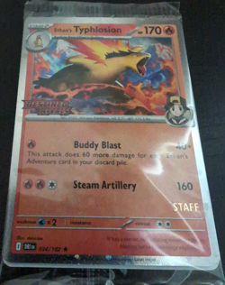 Pokemon TCG Destined Rivals Staff Prerelease Promos Full Set of 4 sealed - Image 1