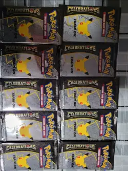 Pokemon TCG Celebrations 25th Booster Packs Lot of 10 - NEW/SEALED - Image 1