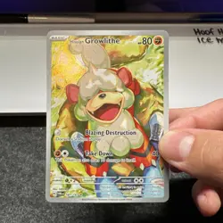 Pokemon TCG Hisuian Growlithe 181/167 Twilight Masquerade Illustration Rare NM - Image 1