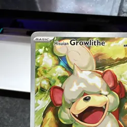 Pokemon TCG Hisuian Growlithe 181/167 Twilight Masquerade Illustration Rare NM - Image 4