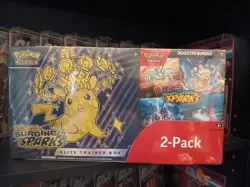Pokemon Surging Sparks ETB/Booster Bundle Costco 2-pack - Image 1