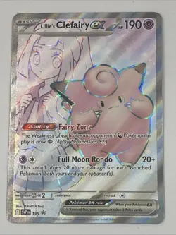 Lillie’s Clefairy EX SVP 195 Pokemon TCG: Scarlet & Violet - Black Star Promo - Image 1