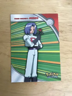 Topps Pokemon 2000 HV4 TEAM ROCKET JAMES Non Foil TV Animation Edition - Image 1