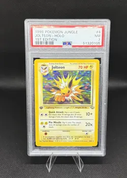 Pokemon Jolteon Jungle 1st Edition Holo 1999 Rare #4/64 PSA 7 NM - Image 1