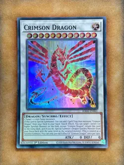 Yugioh Crimson Dragon RA04-EN061 Super Rare 1st Ed NM - Image 1