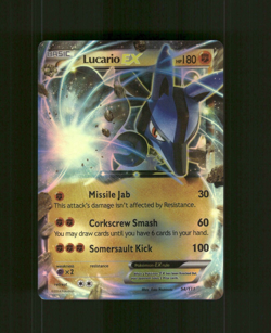 Custom Holo LUCARIO Card LUCARIO EX Card READ DESCRIPTION BELOW z1 - Image 1