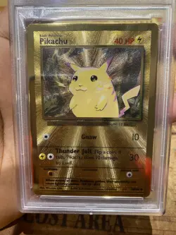 PSA 10 GEM MINT LEGENDARY Pikachu 58/102 Celebrations GOLD METAL Pokemon Card - Image 2