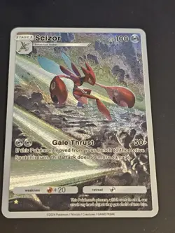 Scizor 180 Pokemon TCG Pocket Wisdom Of Sea And Sky Textured Fanart Card - Image 1