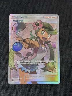 Mallow 145/145 Holo Pokemon TCG SM Guardians Rising Supporter Card NM Near Mint - Image 1