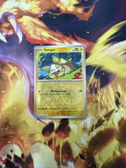 Yamper Common Reverse Holo Lightning Temporal Forces Pokemon TCG Card 058/16 NM - Image 1