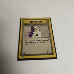 Imposter Professor Oak 102/130 Trainer Base Set Rare Pokemon Card - Image 1