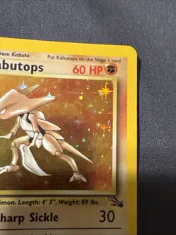 Kabutops - 9/62 - Pokemon Fossil Unlimited Holo Rare Card WOTC LP - Image 3