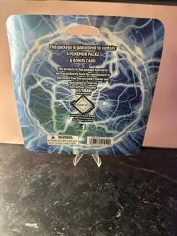 Pokemon TCG Lightning Set 4 Booster Packs 1 Bonus Card - Image 2
