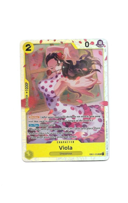 One Piece Card Game Viola EB01-052 SR Super Rare Foil Card NM - Image 1