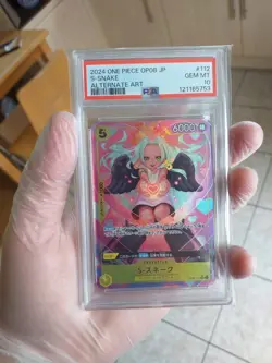 PSA 10 S-Snake OP08-112 SR Japanese Two Legends One Piece Card - Image 3
