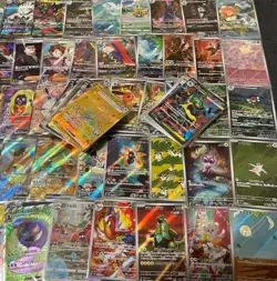 Pokemon Trading Card Game AR SR Lot 100 Cards Rare Collectible Bundle Set - Image 1