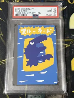 Digimon Card Game Blue Card PSA10 Vintage Japanese Rare Collectible TCG - Image 1
