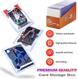 1000 Card Sleeves Top Loaders for Cards, 500 Toploaders + 500 Penny - Image 2
