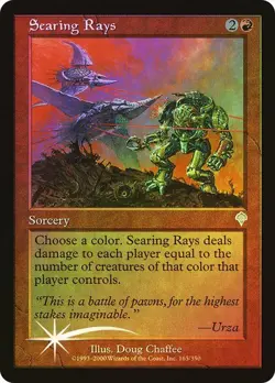 Invasion MTG FOIL Searing Rays Magic - Image 1