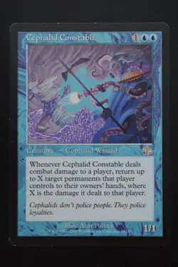 Magic The Gathering MTG CEPHALID CONSTABLE Judgment LP Lightly Played - Image 1