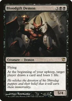 Magic The Gathering MTG BLOODGIFT DEMON Innistrad NM Near Mint - Image 1