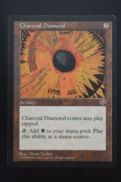 Magic The Gathering MTG CHARCOAL DIAMOND Mirage LP Lightly Played - Image 1