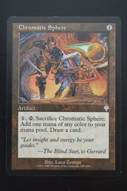 Magic The Gathering MTG CHROMATIC SPHERE Invasion LP Lightly Played - Image 1