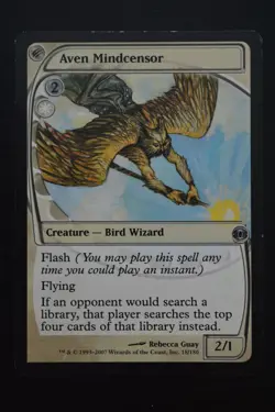 Magic The Gathering MTG AVEN MINDCENSOR Future Sight LP Lightly Played - Image 1