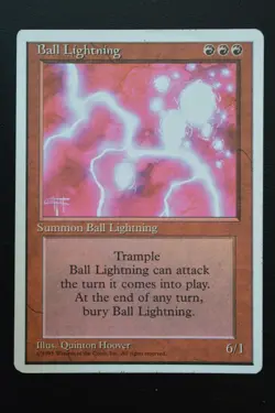 Magic The Gathering MTG BALL LIGHTNING Fourth Edition MP Moderately Played - Image 1