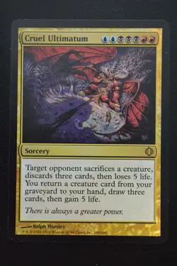 Magic The Gathering MTG CRUEL ULTIMATUM FOIL Shards of Alara LP Lightly Played - Image 1